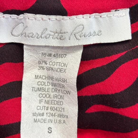 Vintage Womens Charlotte Russe Mob Wife Tiger Stripe Pencil Skirt Size S USA - Picture 3 of 5